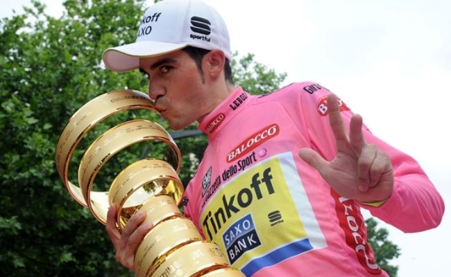 Alberto Contador, ganador del Giro de Italia 2015.