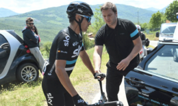 El corredor vasco Mikel Landa se despide del Giro de Italia.
