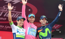 El italiano del Astana Vincenzo Nibali gana su segundo Giro de Italia.