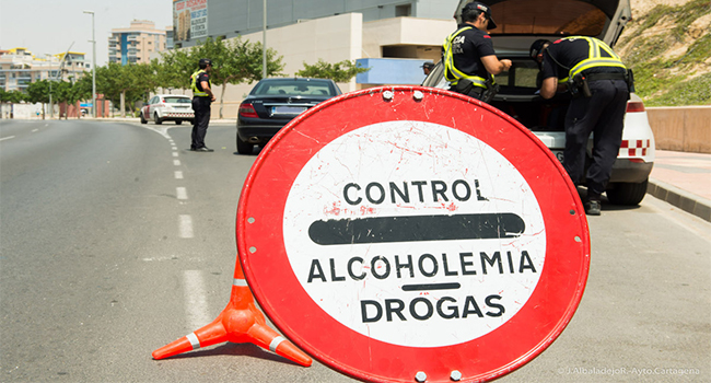 Controles de alcoholemia para ciclistas.