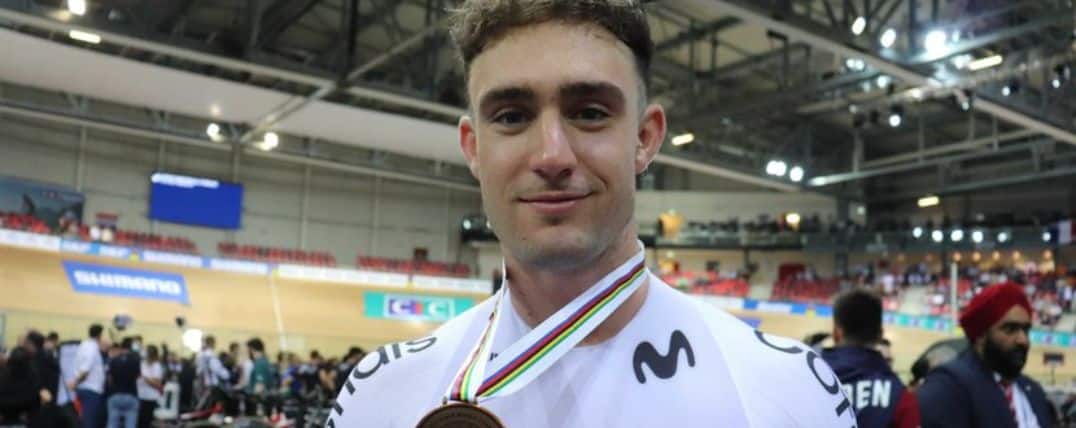 Alejandro Martínez gana la medalla de bronce en el kilómetro del Mundial de Pista de París