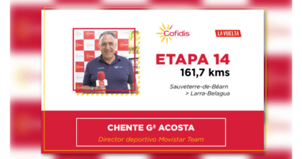 La Vuelta 2023 – 14ª Etapa: Chente Gª Acosta del Movistar Team nos hace su análisis