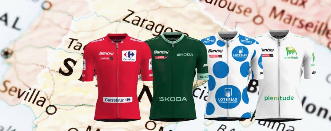 Los maillots de la Vuelta a España: Colores e historia