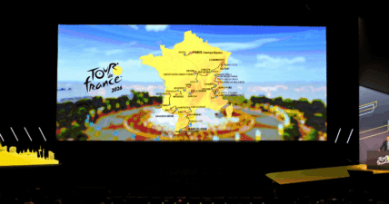 Fotografía de la presentación del recorrido del Tour de Francia 2026.