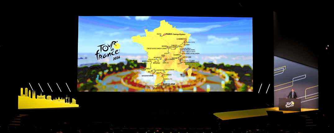 recorrido-Tour-de-Francia-2026 Fotografía de la presentación del recorrido del Tour de Francia 2026.